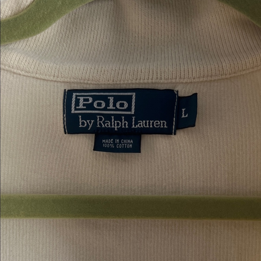 Polo by Ralph Lauren Men's Beige Zip-Up Sweater - Picture 2 of 6